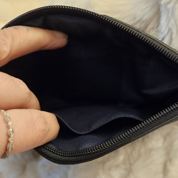 Coach Navy Multicolor Plaid Wristlet Signature C Pattern Pink Clutch Hangtag - Picture 7 of 8